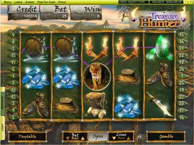 Main Screen Reels - Treasure Hunter Player Preferred Slots Game