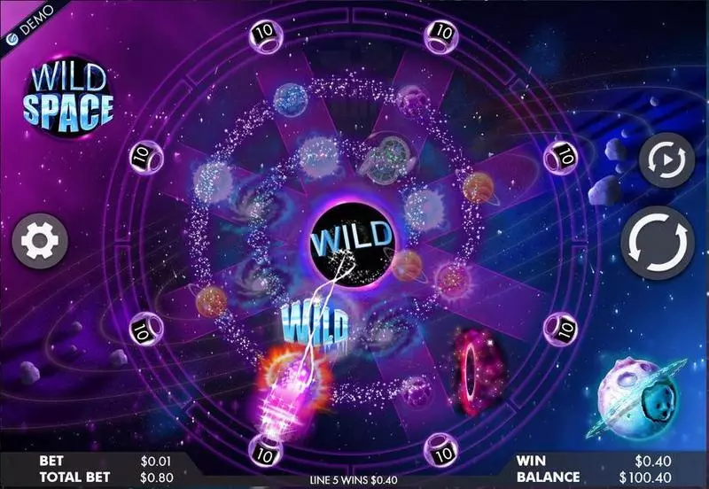 Main Screen Reels - Wild Space Genesis Slots Game