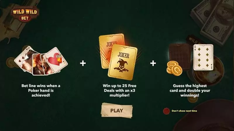 Introduction Screen - Wild Wild Bet Mascot Gaming Slots Game